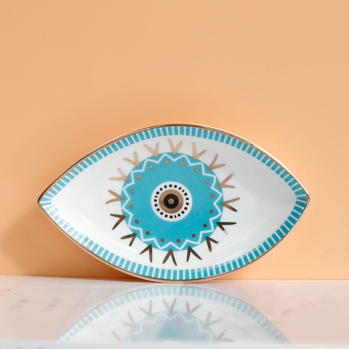 Wholesale Devil's Eye Ceramic Jewelry Storage Box